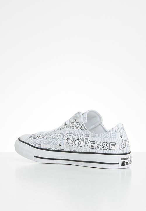 Converse - Chuck taylor all star wordmark graphic ox - white/black/white