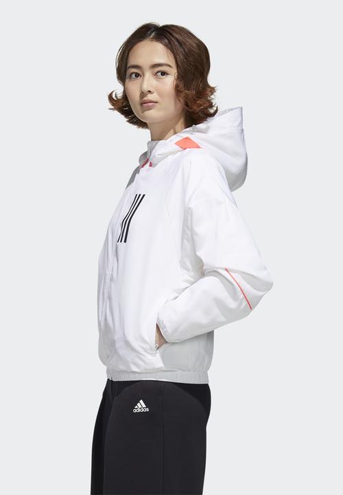 adidas Performance - Windbreaker jacket - white & black