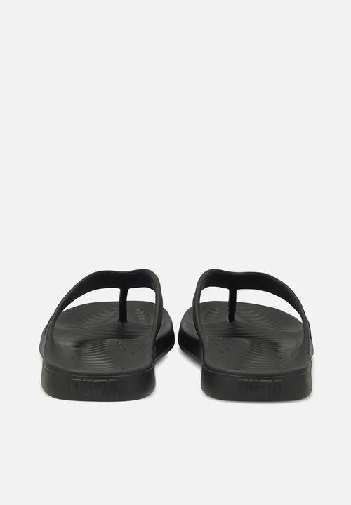 PUMA - Aqua flip flops - black & white 