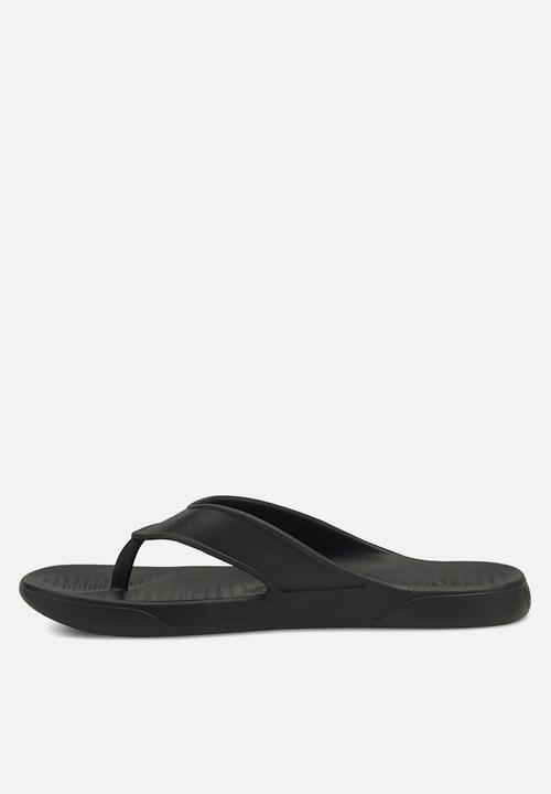 PUMA - Aqua flip flops - black & white 