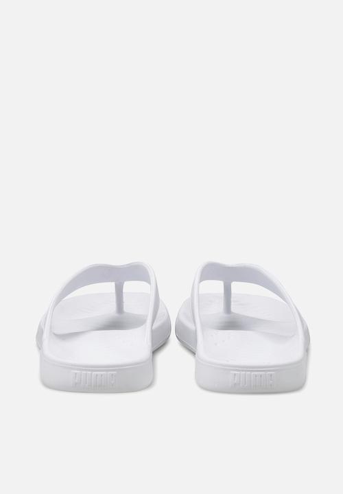 PUMA - Aqua flip flops - white & black 