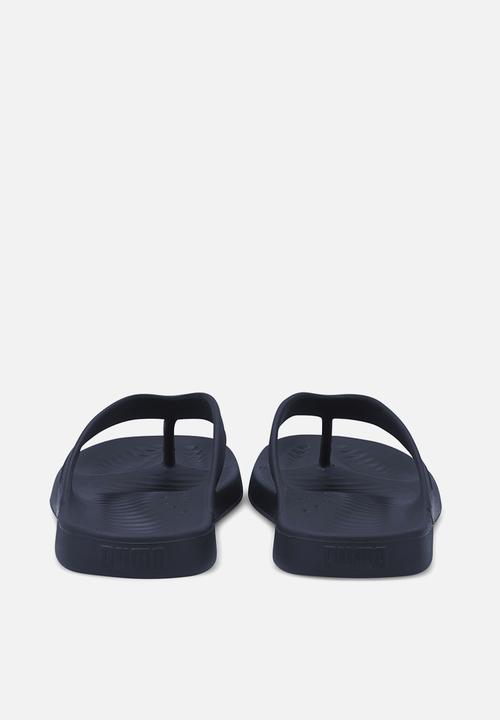 PUMA - Aqua flip flops - peacoat & puma white