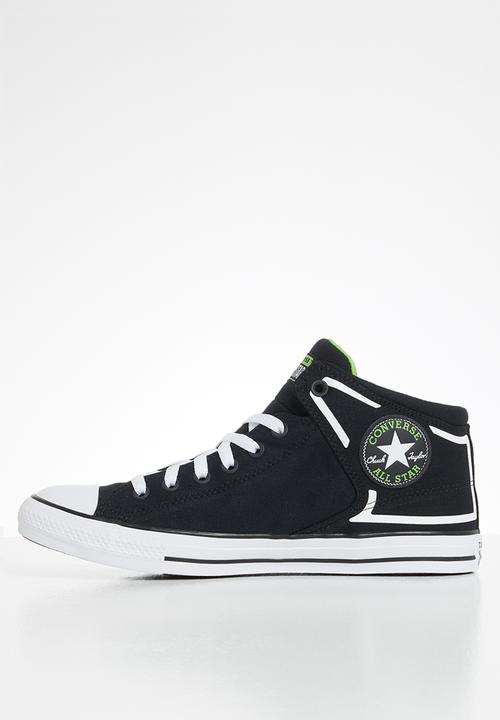 Converse - Chuck taylor all star high street canvas mid - black & white