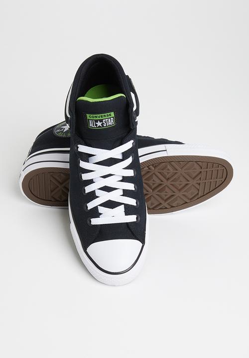 Converse - Chuck taylor all star high street canvas mid - black & white