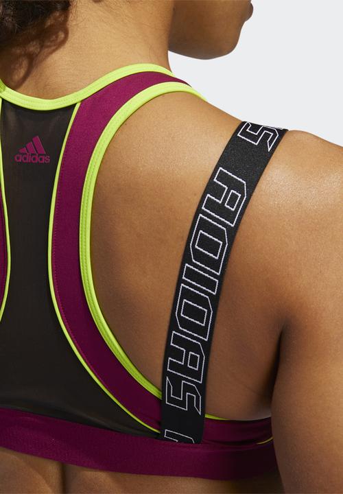 adidas Performance - Workout bra  medium support - power berry