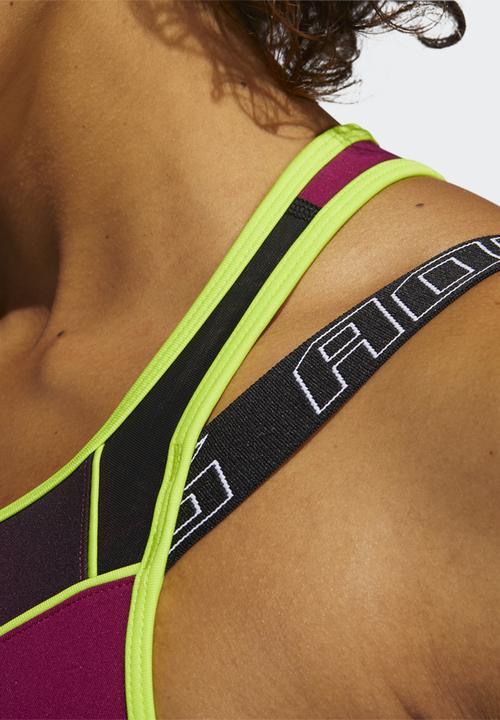 adidas Performance - Workout bra  medium support - power berry