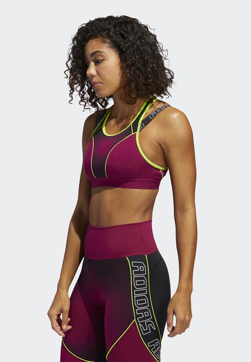 adidas Performance - Workout bra  medium support - power berry