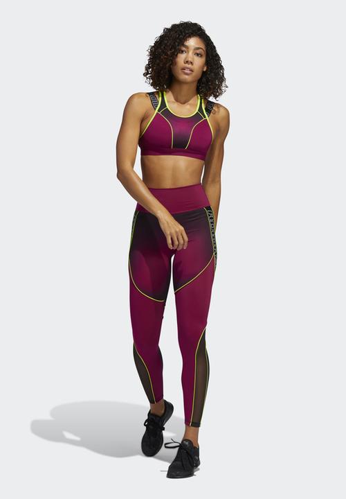 adidas Performance - Workout bra  medium support - power berry