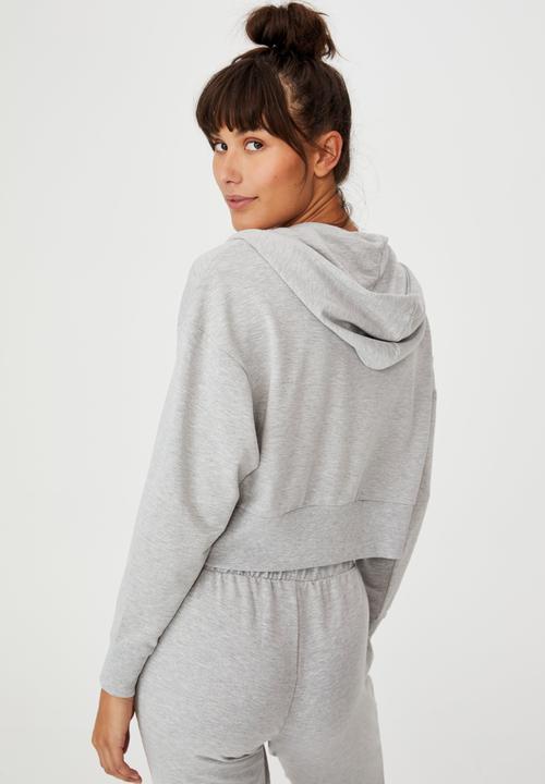 Cotton On - The ultra soft zip through hoodie - grey