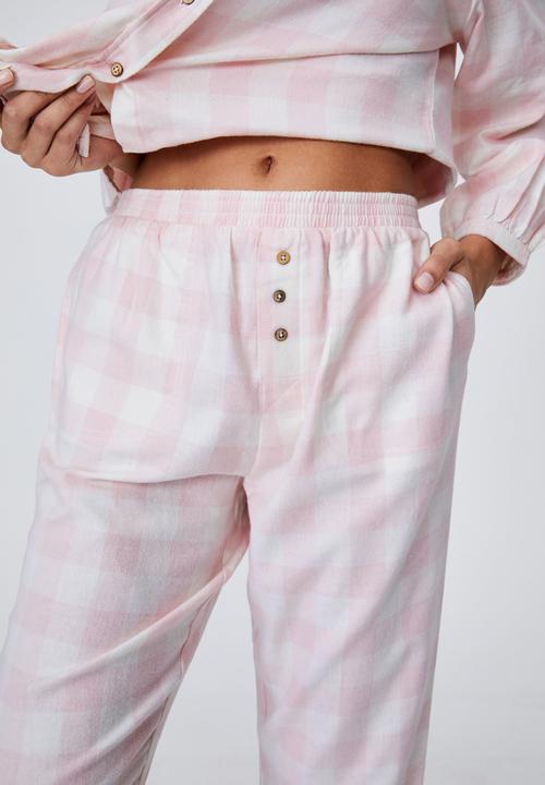 Cotton On - Warm flannel sleep pant - gingham check