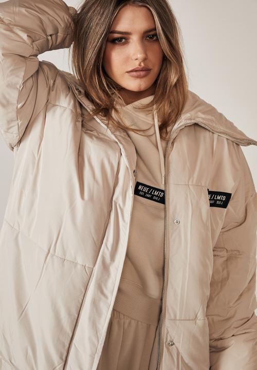 Factorie - Longline puffa jacket - neutral