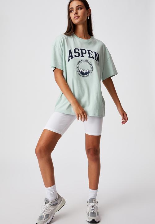 Factorie - Super relaxed graphic tee - ether