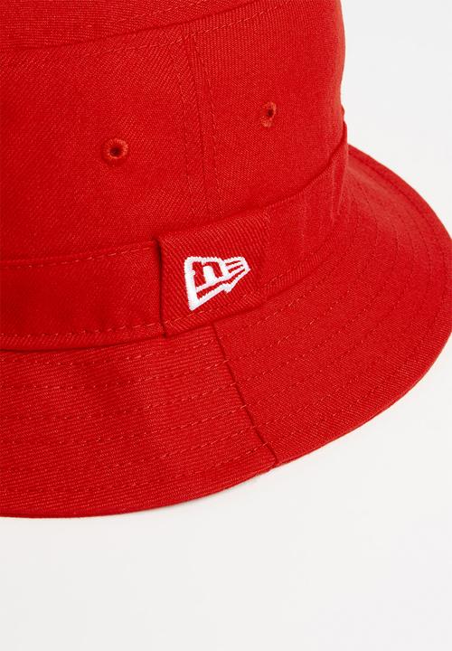 New Era - Ne essential bucket hat - red