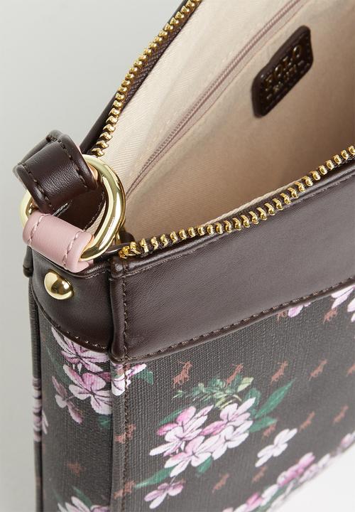 POLO - Floral crossbody bag - brown