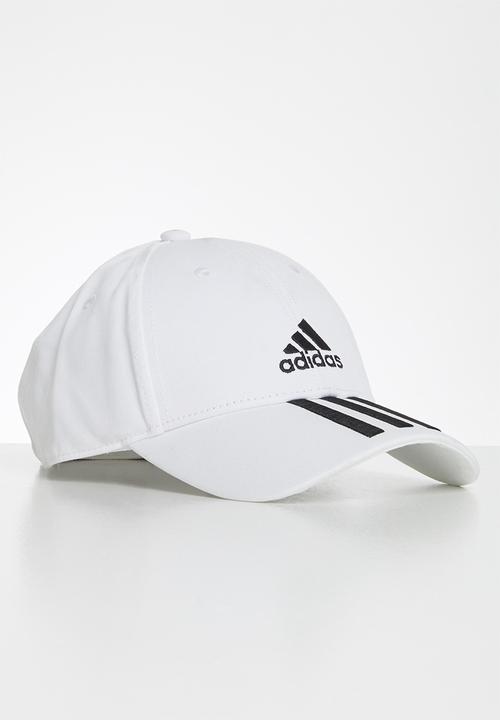 adidas Performance - Baseball three stripes cap white & black