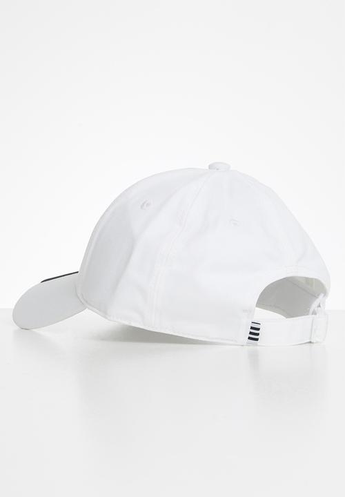 adidas Performance - Baseball three stripes cap white & black