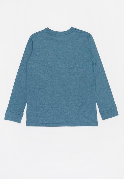 Quiksilver - Comp logo long sleeve - blue
