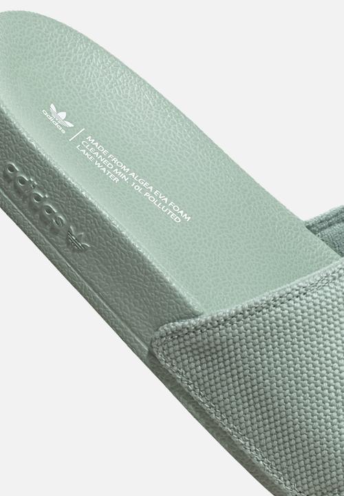 adidas Originals - Adilette lite w - hazy green/ftwr white/ftwr white