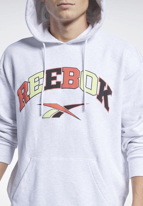 Reebok - Cl bball hoodie sweatshirts - white melange