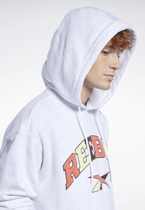 Reebok - Cl bball hoodie sweatshirts - white melange