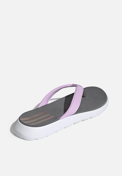 adidas Originals - Comfort flip flop - grey four/clear lilac/ftwr white