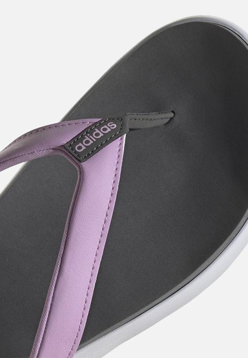 adidas Originals - Comfort flip flop - grey four/clear lilac/ftwr white