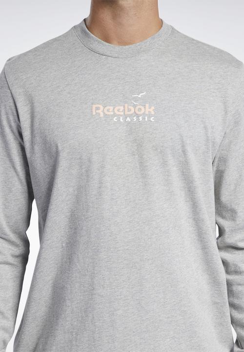 Reebok - Cl sr ls tee - medium grey heather