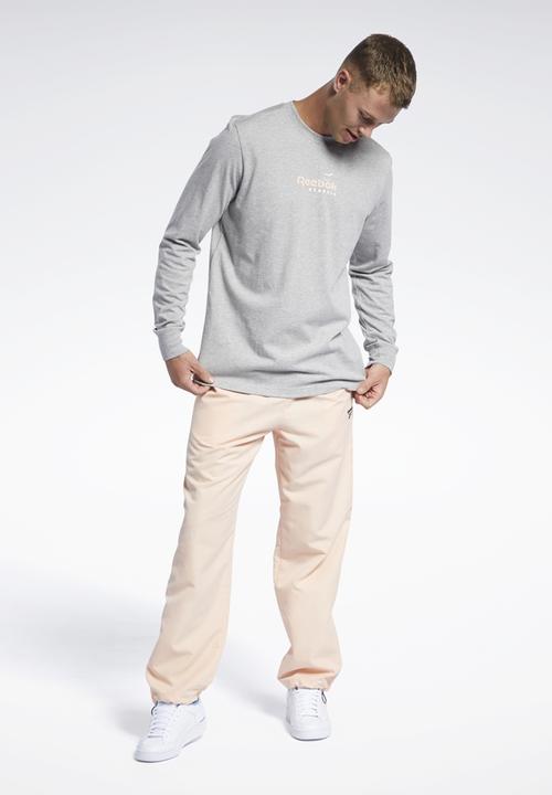 Reebok - Cl sr ls tee - medium grey heather