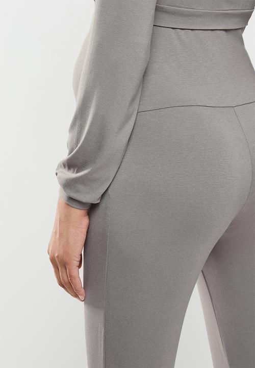 Superbalist - Cuffed tummy band jogger - mocha