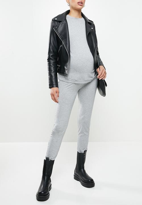 Superbalist - Side slit long sleeve tee - light grey 