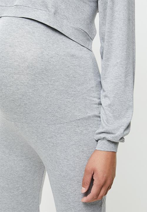 Superbalist - Cuffed tummy band jogger - light grey 