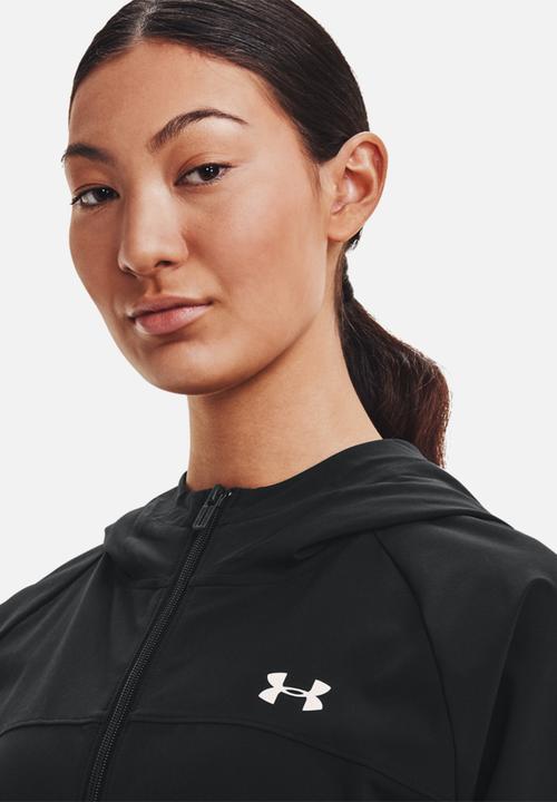 Under Armour - Woven hooded jacket - black
