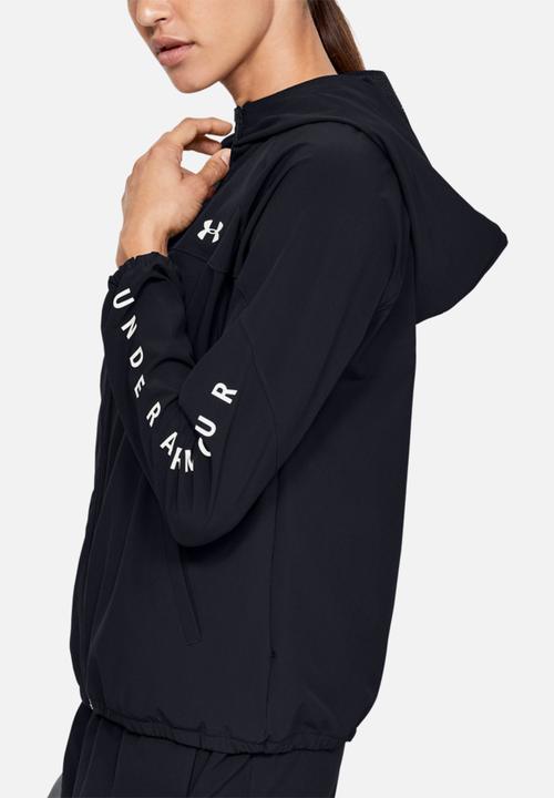 Under Armour - Woven hooded jacket - black