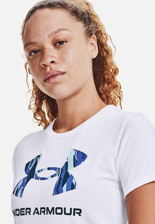 Under Armour - Live sportstyle graphic ssc - white/dark cyan