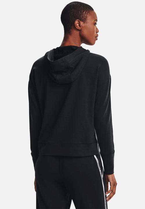 Under Armour - Rival terry taped hoodie - black