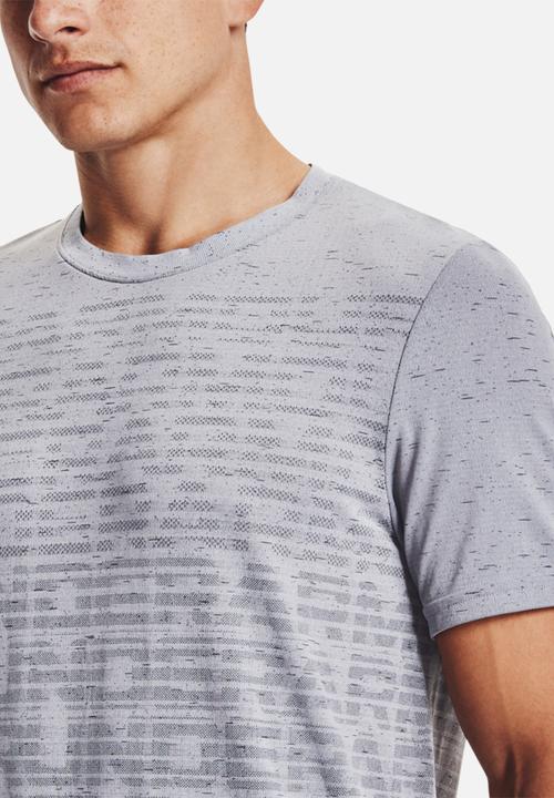 Under Armour - Ua seamless wordmark short sleeve - grey 