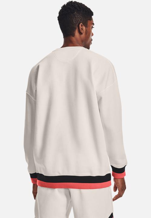 Under Armour - Ua rival fleece amp crew - cream 