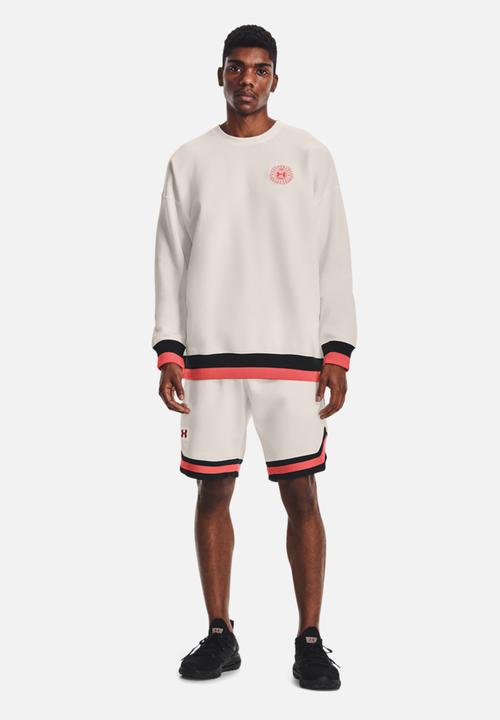 Under Armour - Ua rival fleece amp crew - cream 