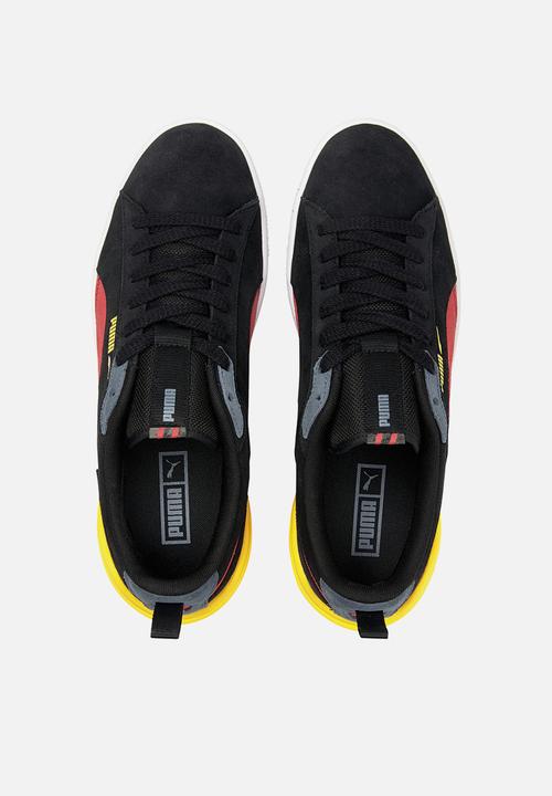 PUMA - Suede bloc trainers - puma black & paradise pink