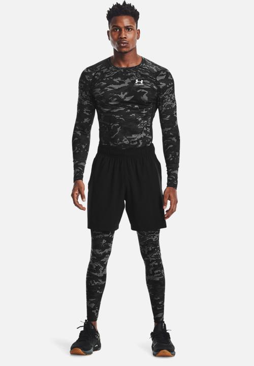 Under Armour - Under Armour heatgear armour camo leggings - black