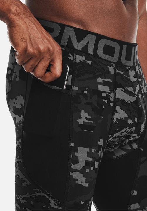 Under Armour - Under Armour heatgear armour camo leggings - black