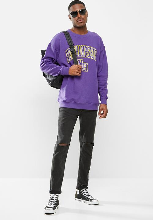 Factorie - Elite oversized crew - purple/new hampshire