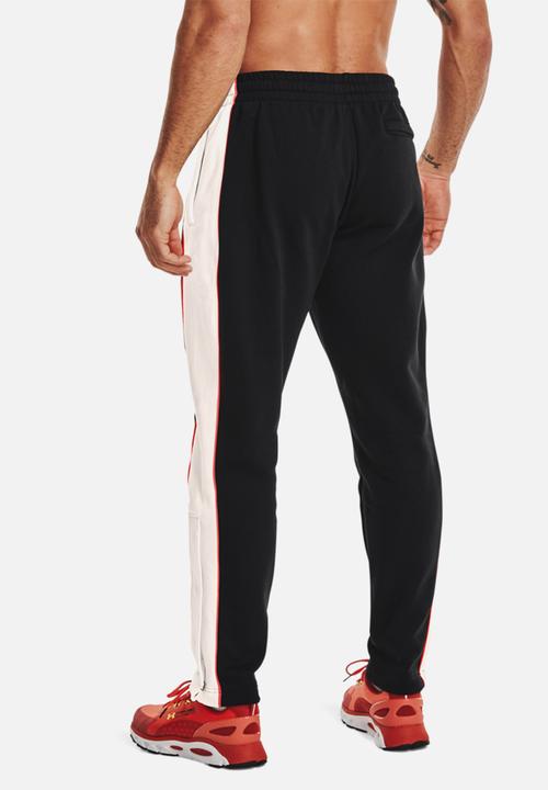 Under Armour - Ua rival flc amp snap pant - black & white