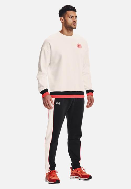 Under Armour - Ua rival flc amp snap pant - black & white