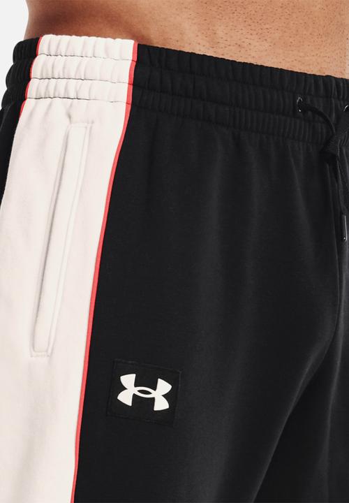 Under Armour - Ua rival flc amp snap pant - black & white