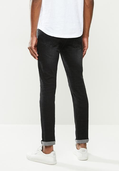 S.P.C.C - Ebony crosshatch jeans - black
