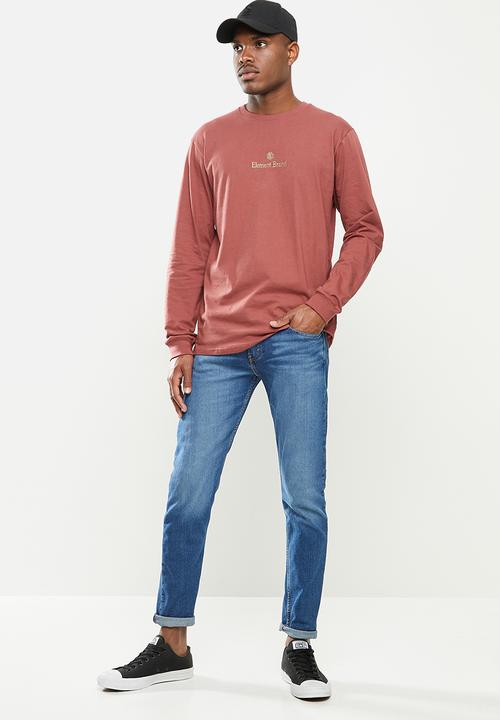 Element - Plain sail long sleeve tee - rust 