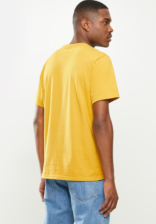Converse - Striped center front chuck patch short sleeve tee - gold dart