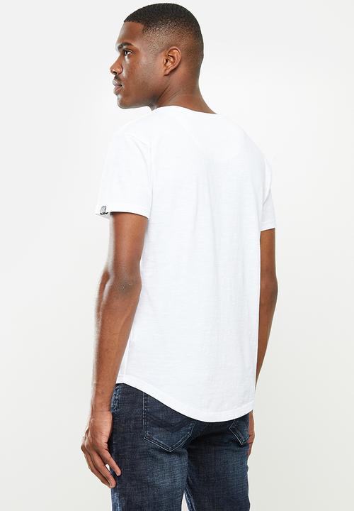 S.P.C.C - Ruben scooped hem tee - white 