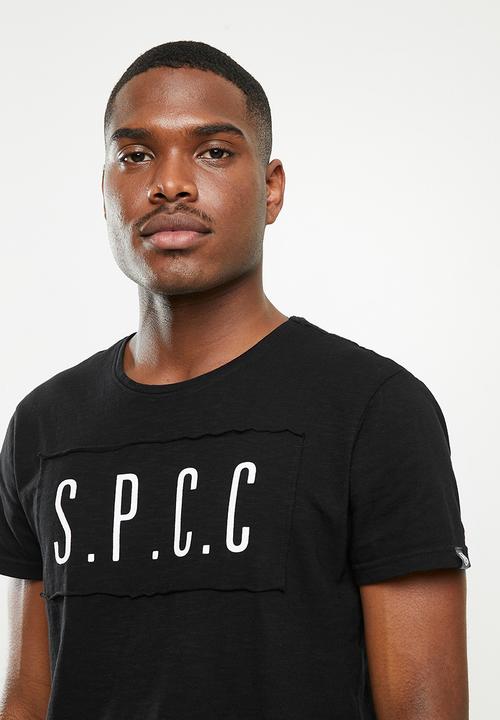 S.P.C.C - Alpha scooped hem tee - black 